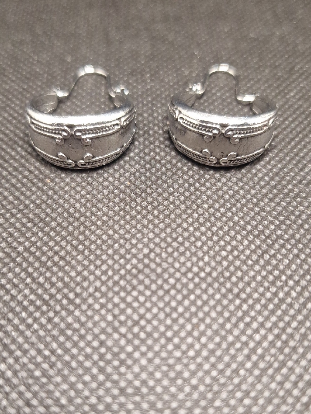 Silver-Tone Decorative Cuff Ring Pair - Women Jewelry